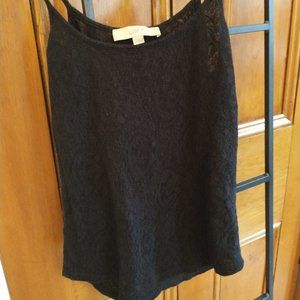 Black lace tank
